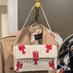 Lobster Beaded Bag NWT